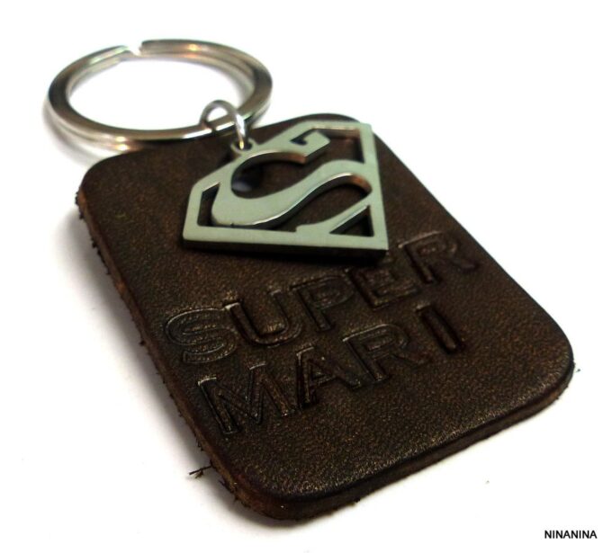 N3926terk_Porte-cle_cuir_homme_personnalise_super_mari