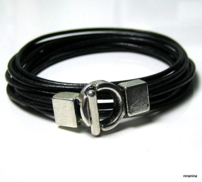 N3929i_bracelet_wrap_cuir_et_metal_argente