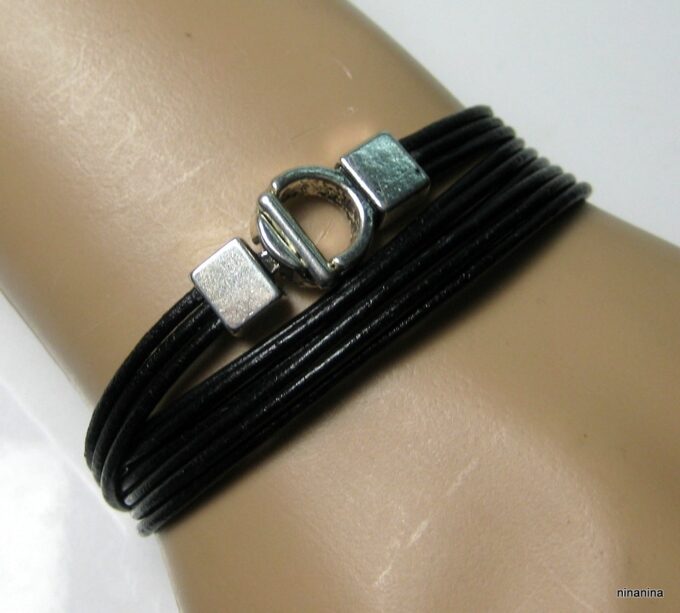 N3929l_bracelet_wrap_cuir_et_metal_argente