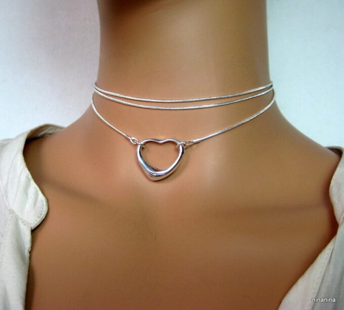 N3948b_collier_coeur_plaque_argent_maille_serpent