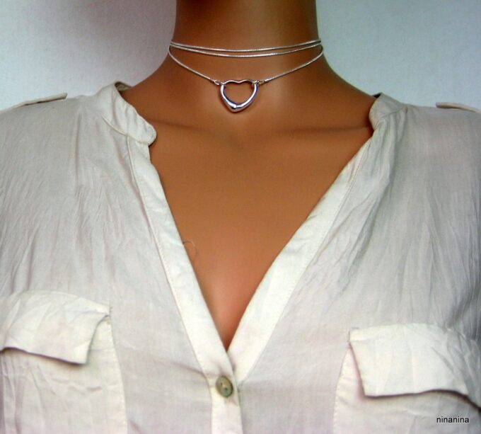 N3948c_collier_coeur_plaque_argent_maille_serpent