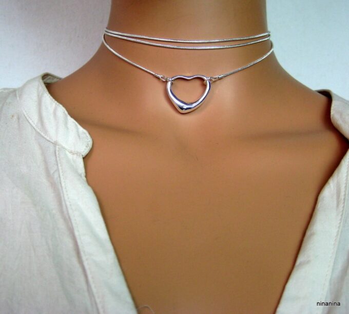 N3948d_collier_coeur_plaque_argent_maille_serpent