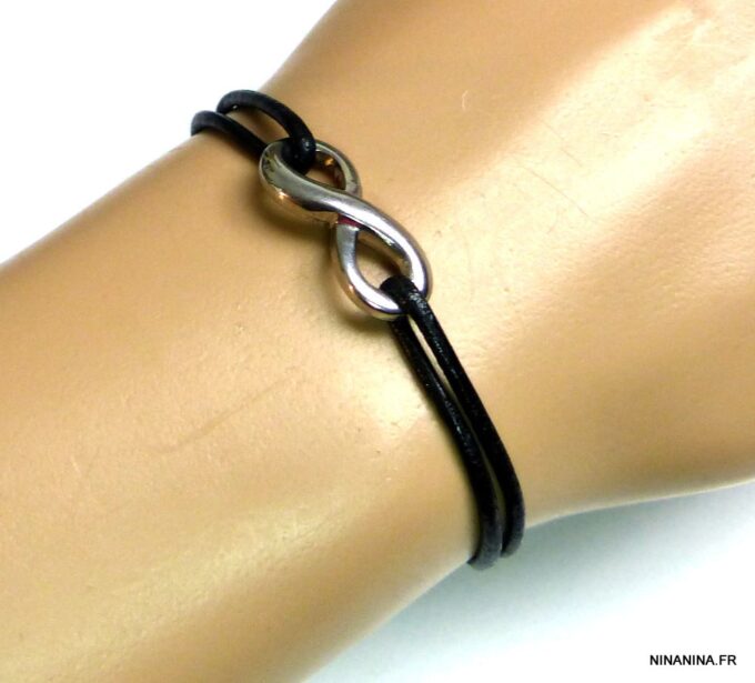 N3956bisd_Bracelet_cordon_cuir_infini_acier_inoxydable
