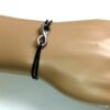 N3956bisf_Bracelet_cordon_cuir_infini_acier_inoxydable