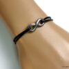 N3956bisj_Bracelet_cordon_cuir_infini_acier_inoxydable