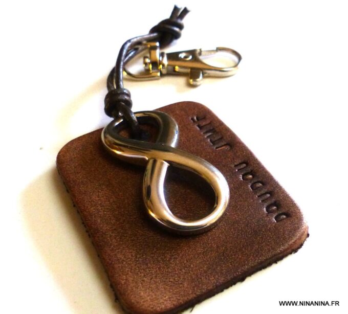 N3959A_Porte_cle_homme_cuir_personnalise_infini_acier_NINANINA