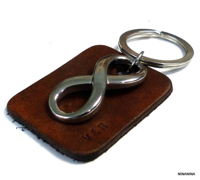 N3959_Porte_cle_homme_cuir_personnalise_infini_acier_inoxydable2