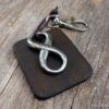 N3959_Porte_cles_cuir_infini_acier_inoxydable_argent_-_Bijoux_Porte_cles_en_ligne_Ninanina-2