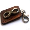 N3959_porte_cle_homme_cuir_grave_infini_acier_inoxydable