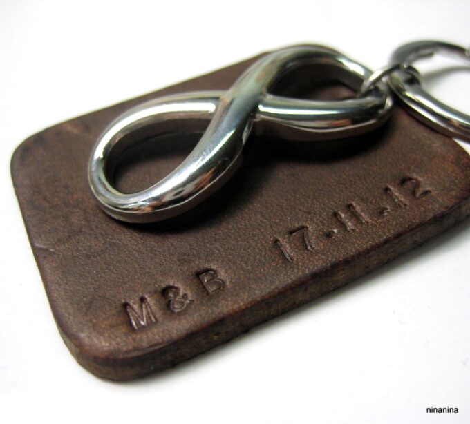 N3959a_porte-cle_cuir_infini_acier_inoxydable_personnalise