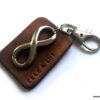 N3959a_porte_cle_homme_cuir_grave_infini_acier_inoxydable