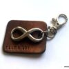 N3959c_porte_cle_homme_cuir_grave_infini_acier_inoxydable