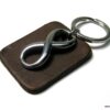 N3959f_porte-cle_cuir_infini_acier_inoxydable_personnalise