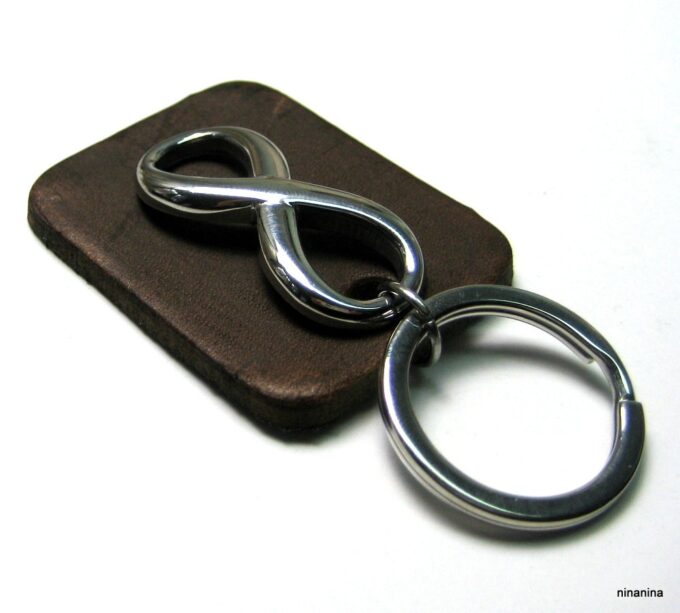 N3959h_porte-cle_cuir_infini_acier_inoxydable_personnalise