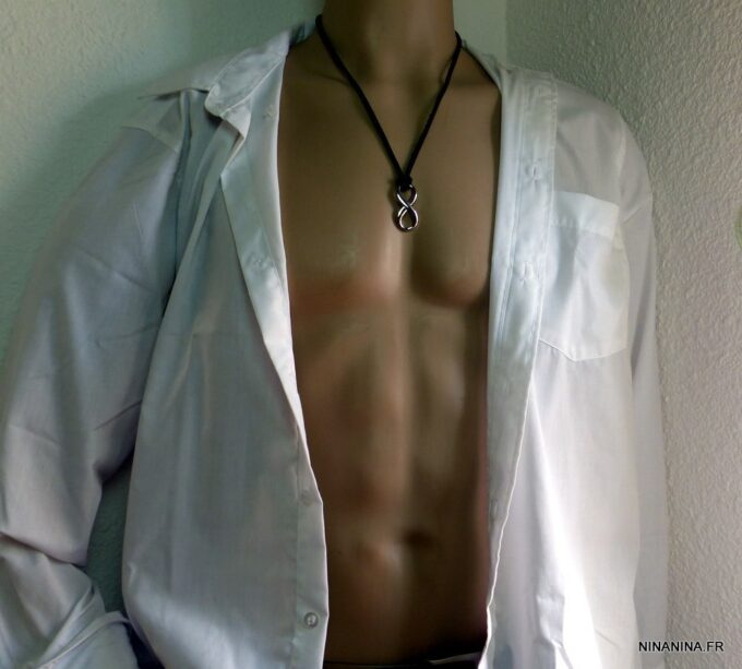 N3967g_Collier_homme_lacet_cordon_cuir_infini_acier_argente_NINANINA
