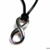 N3967terc_Collier_homme_cuir_infini_acier_inoxydable