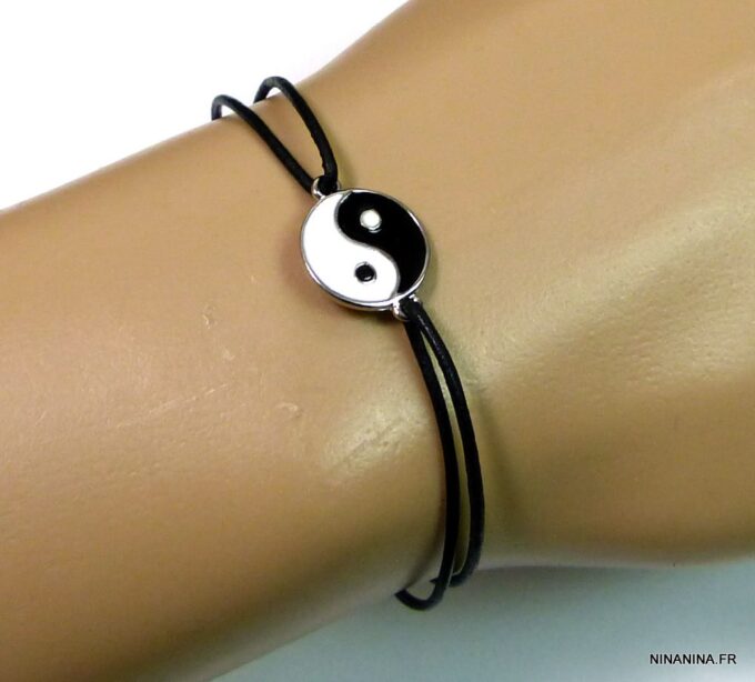 N3977teri_bracelet_cordon_cuir_yin_yang_emaille