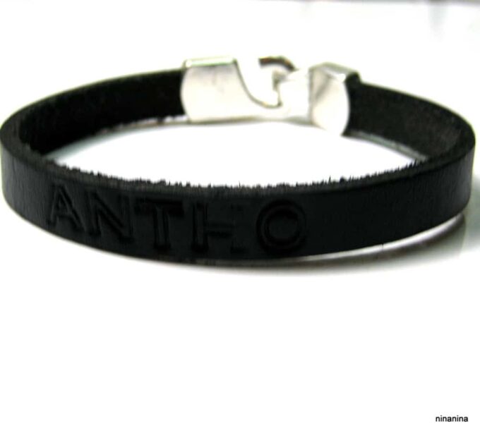 N3986b_bracelet_homme_cuir_fermoir_crochet_grave_prenom