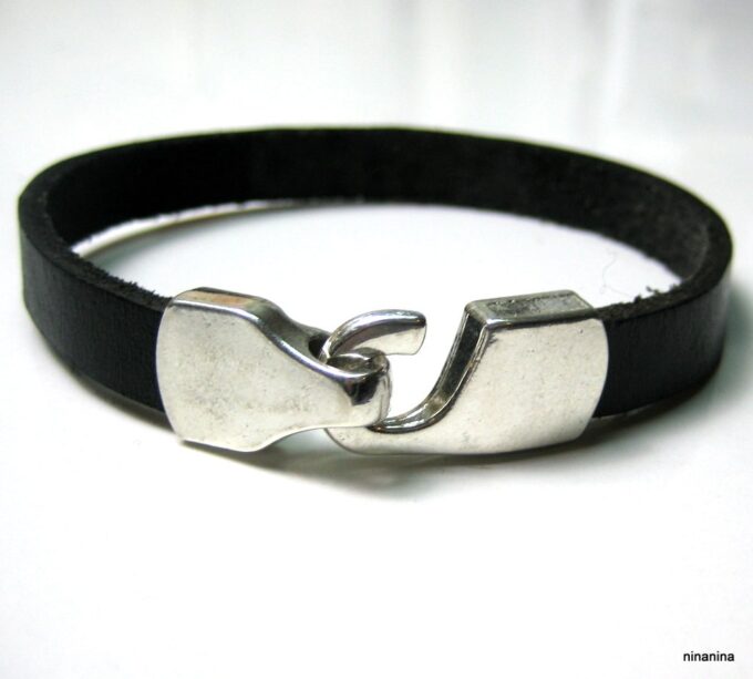 N3986c_bracelet_homme_cuir_fermoir_crochet_grave_prenom