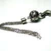 N3995g_bijou_de_sac_boule_pompon_long_metal_argent