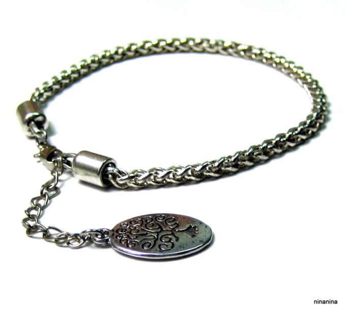 N4010a_bracelet_de_cheville_tribal_ethnic_argent