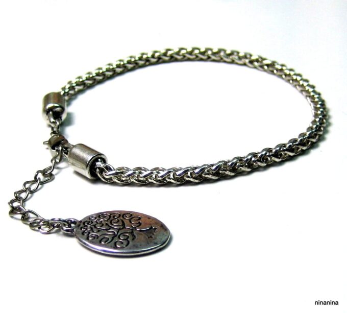 N4010j_bracelet_de_cheville_tribal_ethnic_argent