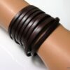 N4017a_bracelet_cuir_wrap_et_metal_argent