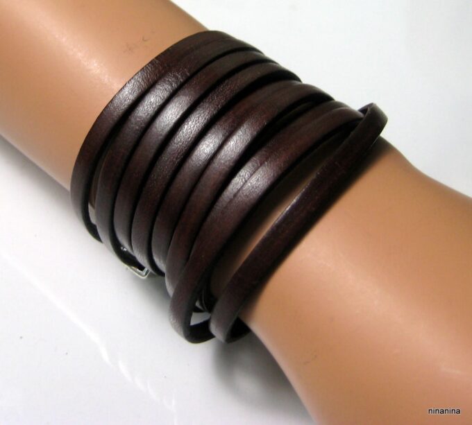 N4017a_bracelet_cuir_wrap_et_metal_argent