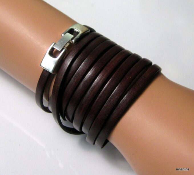 N4017e_bracelet_cuir_wrap_et_metal_argent