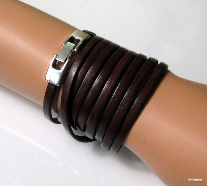 N4017i_bracelet_cuir_wrap_et_metal_argent