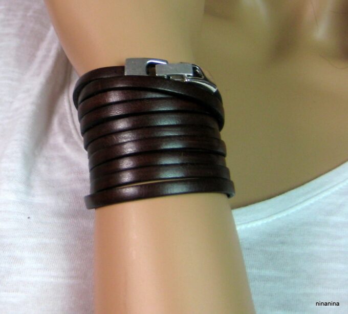 N4017l_bracelet_cuir_wrap_et_metal_argent