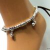 N4033_bracelet_de_cheville_daim_et_perles_metal_argent