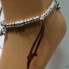 N4033a_bracelet_de_cheville_daim_et_perles_metal_argent