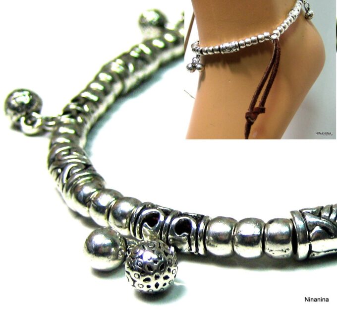 N4033bisd_bracelet_de_cheville_daim_et_perles_metal_argent