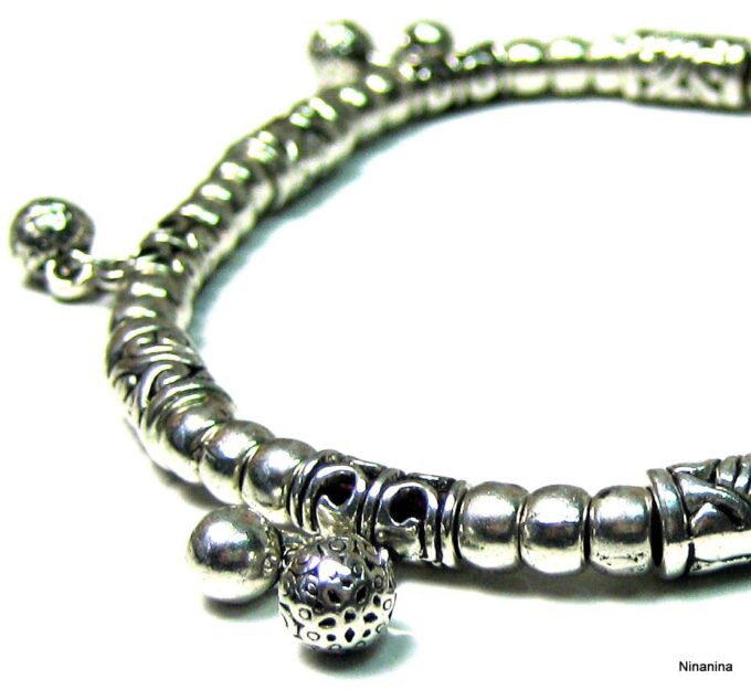 N4033c_bracelet_de_cheville_daim_et_perles_metal_argent