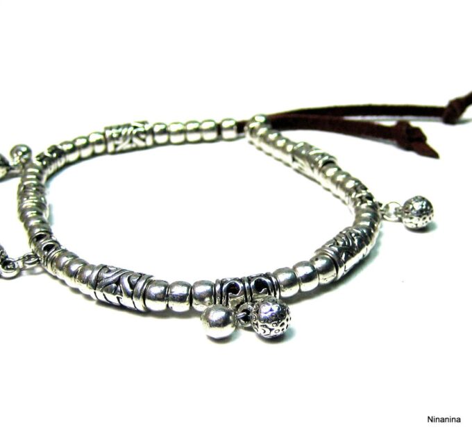 N4033d_bracelet_de_cheville_daim_et_perles_metal_argent