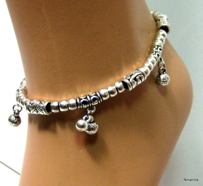 N4033g_bracelet_de_cheville_daim_et_perles_metal_argent
