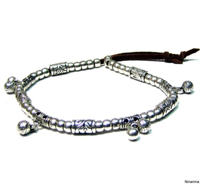 N4033j_bracelet_de_cheville_daim_et_perles_metal_argent