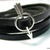 N4061a_bracelet_cuir_fleche_metal_argent