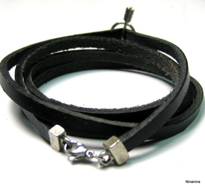 N4061k_bracelet_cuir_fleche_metal_argent