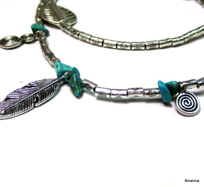 N4086b_bracelet_de_pied_tribal_metal_argent_turquoise-1