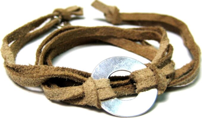 N4096j_Bracelet_wrap_daim_et_anneau_argent_massif