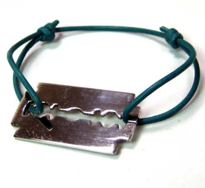 N4161_bracelet_cordon_cuir_lame_de_rasoir