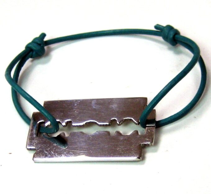N4161b_bracelet_cordon_cuir_lame_de_rasoir
