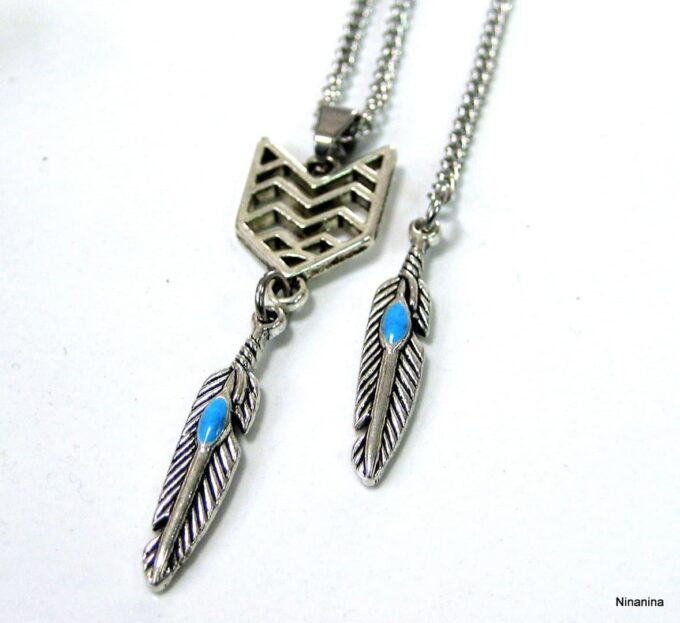 N4174a_collier_de_dos_ethnique_fleche_et_plume_acier_inoxydable-1