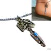 N4176terb_Chaine_de_cheville_fleche_acier_inoxydable
