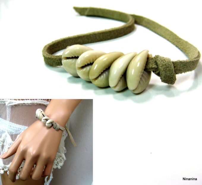 N4222a_bracelet_cordon_daim_et_coquillage_grain_de_cafe
