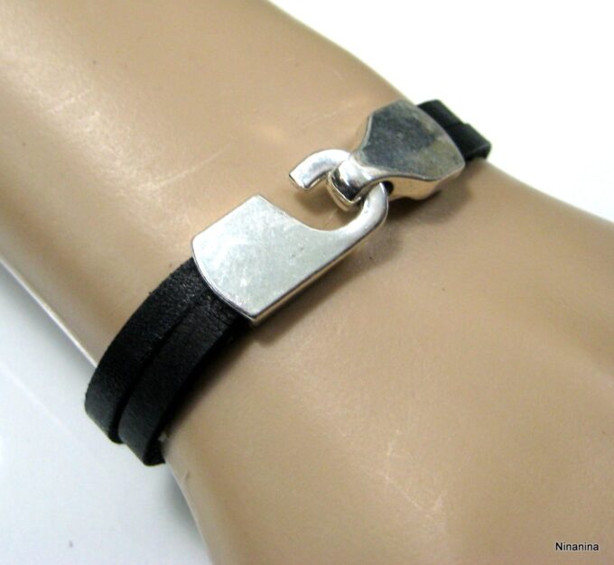 N4225a_bracelet_cuir_noir_et_fermoir_crochet