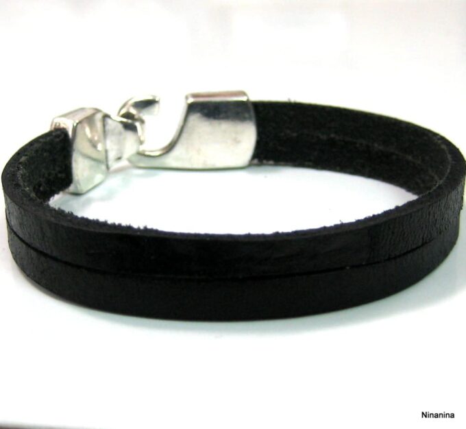 N4225c_bracelet_cuir_noir_et_fermoir_crochet
