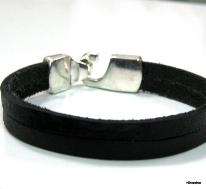 N4225h_bracelet_cuir_noir_et_fermoir_crochet